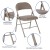 Flash Furniture 2-HA-F003D-GY-GG Hercules Double Braced Gray Vinyl Folding Chair, 2 Pack addl-5
