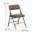 Flash Furniture 2-HA-MC309AF-BGE-GG Hercules Curved Triple Braced & Double Hinged Beige Fabric Metal Folding Chair, 2 Pack addl-6