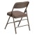 Flash Furniture HA-MC309AF-BGE-GG Hercules Curved Triple Braced & Double Hinged Beige Fabric Metal Folding Chair addl-6