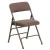 Flash Furniture 2-HA-MC309AF-BGE-GG Hercules Curved Triple Braced & Double Hinged Beige Fabric Metal Folding Chair, 2 Pack addl-9