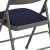 Flash Furniture 2-HA-MC309AF-NVY-GG Hercules Curved Triple Braced & Double Hinged Navy Fabric Metal Folding Chair, 2 Pack  addl-12