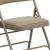 Flash Furniture 2-HA-MC309AV-BGE-GG Hercules Curved Triple Braced & Double Hinged Beige Vinyl Metal Folding Chair, 2 Pack  addl-8