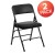 Flash Furniture 2-HA-MC309AV-BK-GG Hercules Black Metal Folding Chair with Padded Seat, Set of 2  addl-2