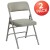 Flash Furniture 2-HA-MC309AV-GY-GG Hercules Curved Triple Braced & Double Hinged Gray Vinyl Metal Folding Chair, 2 Pack addl-2