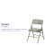 Flash Furniture HA-MC309AV-GY-GG Hercules Curved Triple Braced & Double Hinged Gray Vinyl Metal Folding Chair addl-3