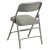 Flash Furniture HA-MC309AV-GY-GG Hercules Curved Triple Braced & Double Hinged Gray Vinyl Metal Folding Chair addl-6
