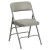Flash Furniture HA-MC309AV-GY-GG Hercules Curved Triple Braced & Double Hinged Gray Vinyl Metal Folding Chair addl-8