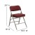 Flash Furniture 2-HA-MC320AF-BG-GG Hercules Premium Curved Triple Braced & Double Hinged Burgundy Fabric Metal Folding Chair, 2 Pack  addl-6