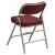 Flash Furniture 2-HA-MC320AF-BG-GG Hercules Premium Curved Triple Braced & Double Hinged Burgundy Fabric Metal Folding Chair, 2 Pack  addl-7