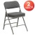 Flash Furniture 2-HA-MC320AF-GRY-GG Hercules Premium Curved Triple Braced & Double Hinged Gray Fabric Metal Folding Chair, 2 Pack  addl-2