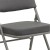 Flash Furniture 2-HA-MC320AF-GRY-GG Hercules Premium Curved Triple Braced & Double Hinged Gray Fabric Metal Folding Chair, 2 Pack  addl-8