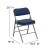 Flash Furniture 2-HA-MC320AF-NVY-GG Hercules Premium Curved Triple Braced & Double Hinged Navy Fabric Metal Folding Chair, 2 Pack  addl-5