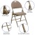 Flash Furniture 2-HA-MC705AF-3-BGE-GG Hercules Ultra-Premium Triple Braced Beige Fabric Metal Folding Chair with Handle, 2 Pack addl-4