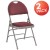 Flash Furniture 2-HA-MC705AF-3-BY-GG Hercules Ultra-Premium Triple Braced Burgundy Fabric Metal Folding Chair with Handle, 2 Pack  addl-2