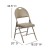 Flash Furniture 2-HA-MC705AV-3-BGE-GG Hercules Ultra-Premium Triple Braced Beige Vinyl Metal Folding Chair with Handle, 2 Pack  addl-5