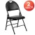 Flash Furniture 2-HA-MC705AV-3-BK-GG Hercules Ultra-Premium Triple Braced Black Vinyl Metal Folding Chair with Handle, 2 Pack addl-2