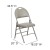 Flash Furniture 2-HA-MC705AV-3-GY-GG Hercules Ultra-Premium Triple Braced Gray Vinyl Metal Folding Chair with Handle, 2 Pack  addl-5