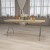 Flash Furniture XA-3072-BIRCH-M-GG 30" x 72" Rectangular Heavy Duty Birchwood Folding Banquet Table with Metal Edges addl-2