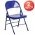 Flash Furniture 2-HF3-BLUE-GG Hercules Colorburst Cobalt Blue Triple Braced & Double Hinged Metal Folding Chair, 2 Pack  addl-2