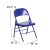 Flash Furniture 2-HF3-BLUE-GG Hercules Colorburst Cobalt Blue Triple Braced & Double Hinged Metal Folding Chair, 2 Pack  addl-6