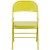 Flash Furniture HF3-CITRON-GG Hercules Colorburst Twisted Citron Triple Braced & Double Hinged Metal Folding Chair addl-8