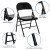 Flash Furniture 2-HF3-MC-309AS-BK-GG Hercules Triple Braced & Double Hinged Black Metal Folding Chair, 2 Pack addl-4