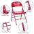 Flash Furniture 2-HF3-MC-309AS-RED-GG Hercules Triple Braced & Double Hinged Red Metal Folding Chair, 2 Pack addl-5