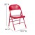Flash Furniture 2-HF3-MC-309AS-RED-GG Hercules Triple Braced & Double Hinged Red Metal Folding Chair, 2 Pack addl-6