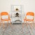 Flash Furniture 2-HF3-ORANGE-GG Hercules Colorburst Orange Marmalade Triple Braced & Double Hinged Metal Folding Chair, 2 Pack addl-1