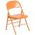 Flash Furniture 2-HF3-ORANGE-GG Hercules Colorburst Orange Marmalade Triple Braced & Double Hinged Metal Folding Chair, 2 Pack addl-7