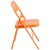 Flash Furniture 2-HF3-ORANGE-GG Hercules Colorburst Orange Marmalade Triple Braced & Double Hinged Metal Folding Chair, 2 Pack addl-8