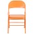 Flash Furniture 2-HF3-ORANGE-GG Hercules Colorburst Orange Marmalade Triple Braced & Double Hinged Metal Folding Chair, 2 Pack addl-9
