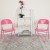 Flash Furniture 2-HF3-PINK-GG Hercules Colorburst Bubblegum Pink Triple Braced & Double Hinged Metal Folding Chair, 2 Pack addl-1
