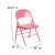 Flash Furniture 2-HF3-PINK-GG Hercules Colorburst Bubblegum Pink Triple Braced & Double Hinged Metal Folding Chair, 2 Pack addl-6