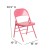 Flash Furniture HF3-PINK-GG Hercules Color burst Bubblegum Pink Triple Braced & Double Hinged Metal Folding Chair addl-6