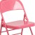 Flash Furniture HF3-PINK-GG Hercules Color burst Bubblegum Pink Triple Braced & Double Hinged Metal Folding Chair addl-8