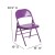Flash Furniture 2-HF3-PUR-GG Hercules Colorburst Impulsive Purple Triple Braced & Double Hinged Metal Folding Chair, 2 Pack addl-5