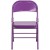 Flash Furniture 2-HF3-PUR-GG Hercules Colorburst Impulsive Purple Triple Braced & Double Hinged Metal Folding Chair, 2 Pack addl-9