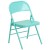 Flash Furniture 2-HF3-TEAL-GG Hercules Colorburst Tantalizing Teal Triple Braced & Double Hinged Metal Folding Chair, 2 Pack addl-7