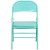 Flash Furniture 2-HF3-TEAL-GG Hercules Colorburst Tantalizing Teal Triple Braced & Double Hinged Metal Folding Chair, 2 Pack addl-9