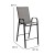Flash Furniture 2-JJ-092H-GR-GG Series Gray Outdoor Bar Stool with Flex Comfort Material and Metal Frame, 2 Pack addl-6