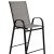 Flash Furniture 2-JJ-092H-GR-GG Series Gray Outdoor Bar Stool with Flex Comfort Material and Metal Frame, 2 Pack addl-8