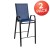Flash Furniture 2-JJ-092H-NV-GG Series Navy Outdoor Bar Stool with Flex Comfort Material and Metal Frame, 2 Pack addl-2