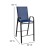 Flash Furniture 2-JJ-092H-NV-GG Series Navy Outdoor Bar Stool with Flex Comfort Material and Metal Frame, 2 Pack addl-6