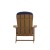 Flash Furniture 2-JJ-C14501-CSNBL-TEAK-GG All-Weather Teak Poly Resin Wood Adirondack Chair with Blue Cushions, Set of 2  addl-10
