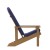 Flash Furniture 2-JJ-C14501-CSNBL-TEAK-GG All-Weather Teak Poly Resin Wood Adirondack Chair with Blue Cushions, Set of 2  addl-12