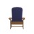 Flash Furniture 2-JJ-C14501-CSNBL-TEAK-GG All-Weather Teak Poly Resin Wood Adirondack Chair with Blue Cushions, Set of 2  addl-13