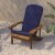 Flash Furniture 2-JJ-C14501-CSNBL-TEAK-GG All-Weather Teak Poly Resin Wood Adirondack Chair with Blue Cushions, Set of 2  addl-9