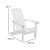 Flash Furniture 2-JJ-C14501-CSNBL-WH-GG All-Weather White Poly Resin Wood Adirondack Chair with Blue Cushions, Set of 2  addl-6