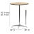 Flash Furniture XA-36-COTA-GG 36" Round Wood Cocktail Table with 30" and 42" Columns addl-1